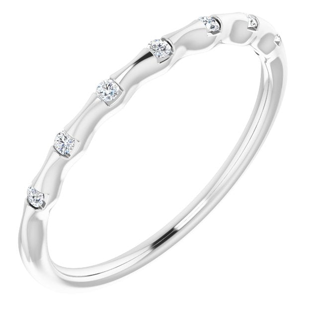.06 CTW Diamond Stackable Ring