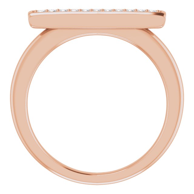 1/10 CTW Natural Diamond Bar Ring