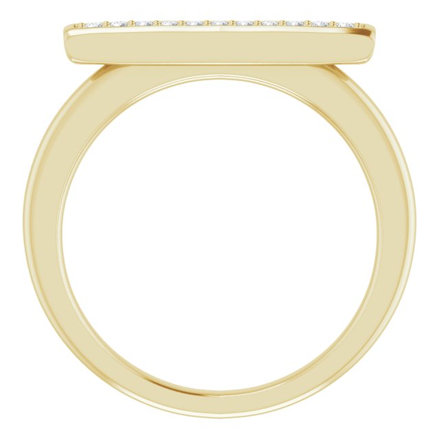 1/10 CTW Natural Diamond Bar Ring