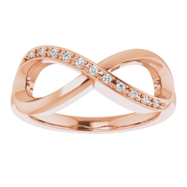 .05 CTW Natural Diamond Infinity-Inspired Ring
