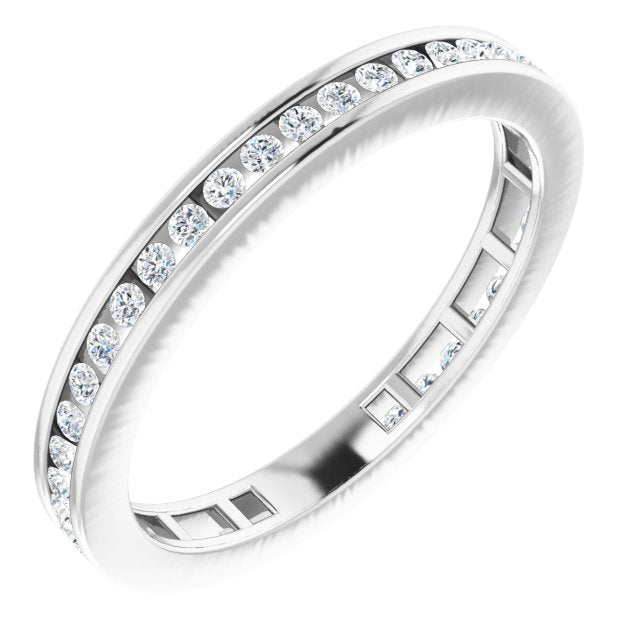 Round 3/8 CTW Natural Diamond Stackable Ring