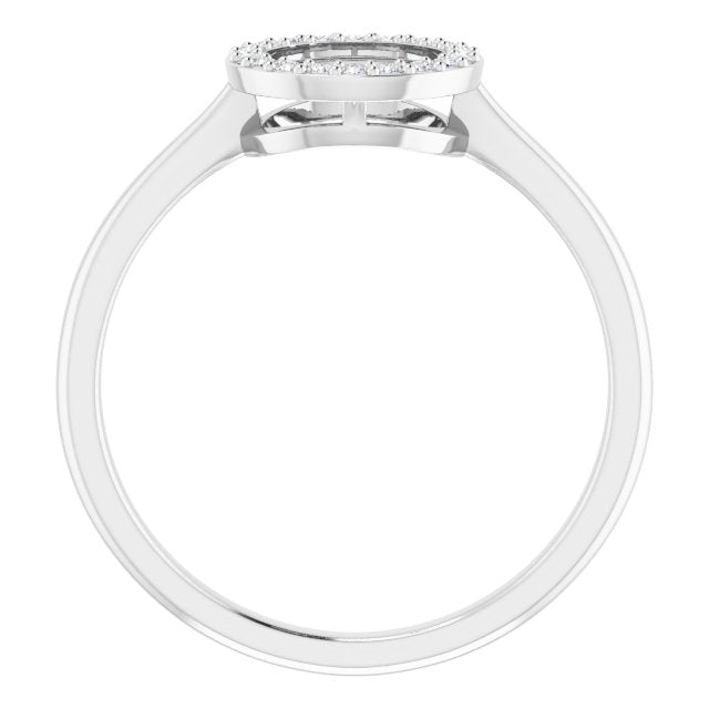 1/10 CTW Natural Diamond Circle Ring