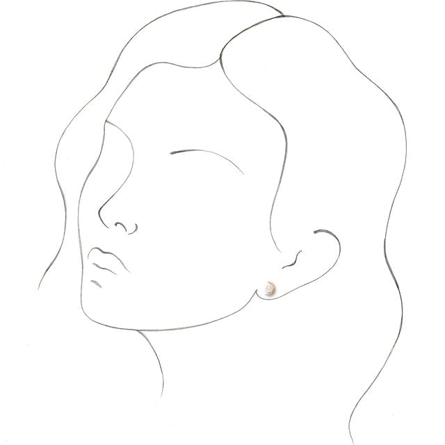 Cultured White Freshwater Pearl Earrings