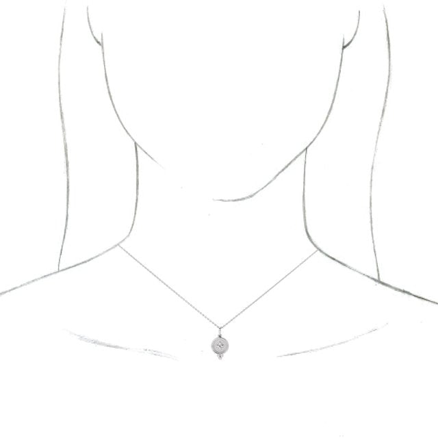 Beaded Disc Necklace