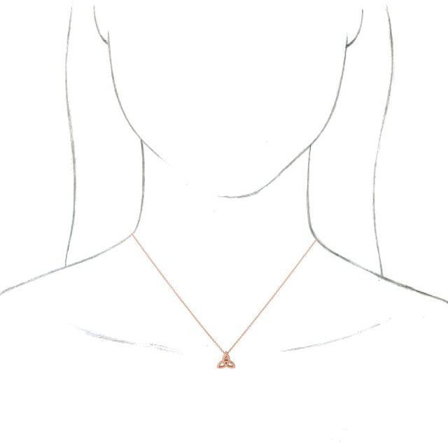 10x9.3mm Celtic-Inspired Trinity Pendant