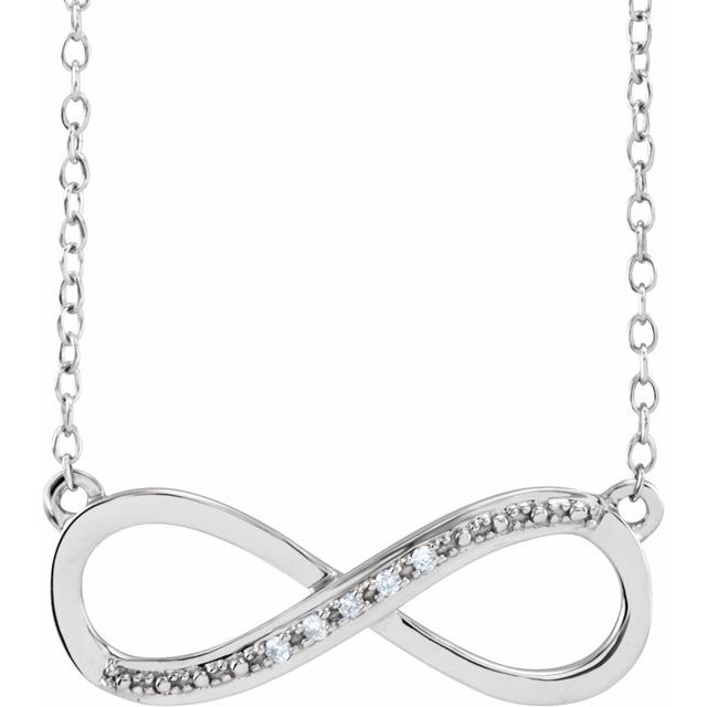 Round .025 CTW Natural Diamond Necklace