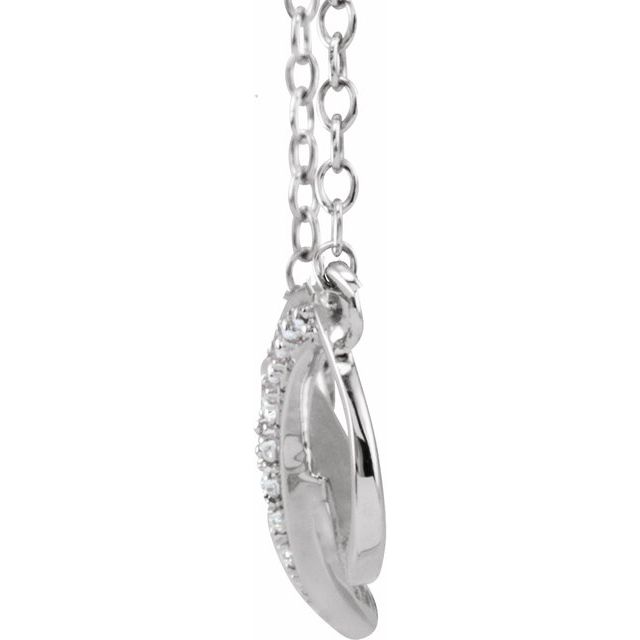 Round .025 CTW Natural Diamond Necklace