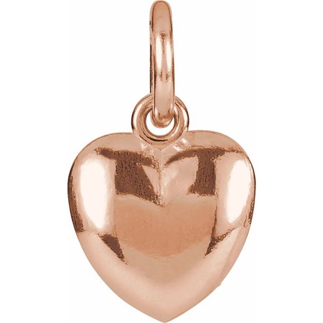 Puffed Heart Charm