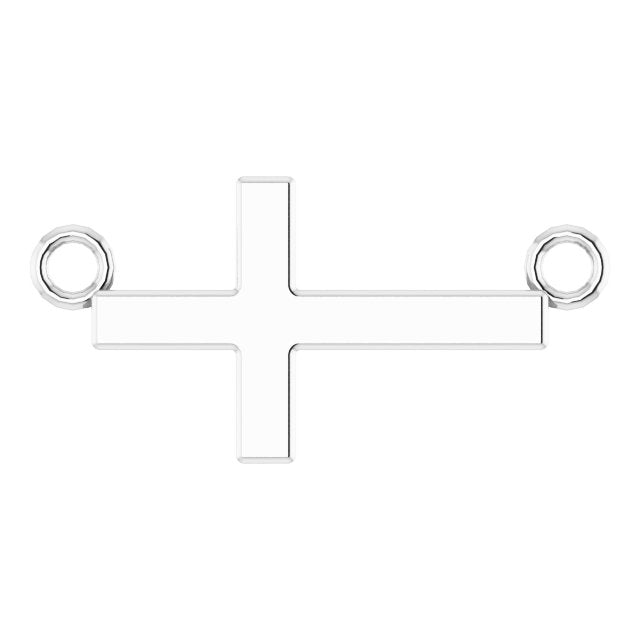 22x11.5mm Sideways Cross Necklace