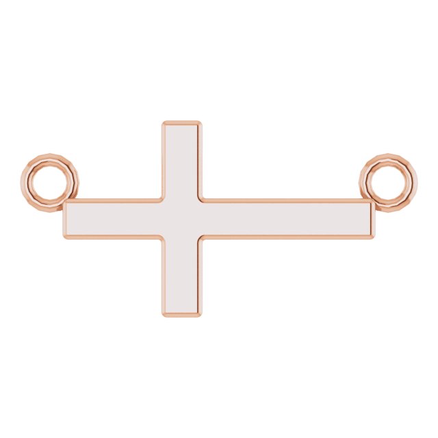 22x11.5mm Sideways Cross Necklace