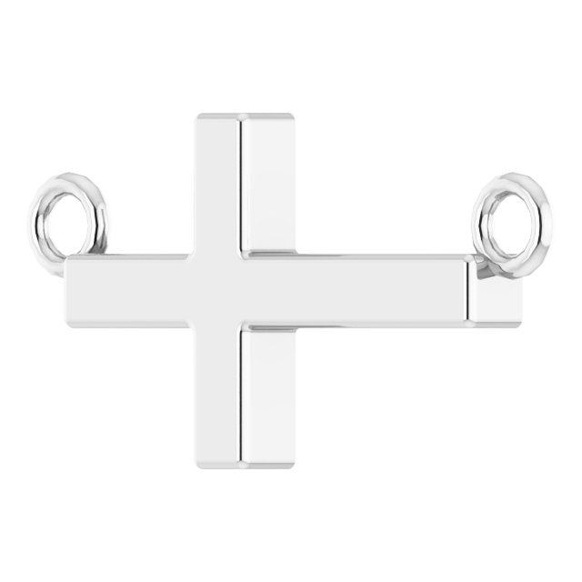 22x11.5mm Sideways Cross Necklace
