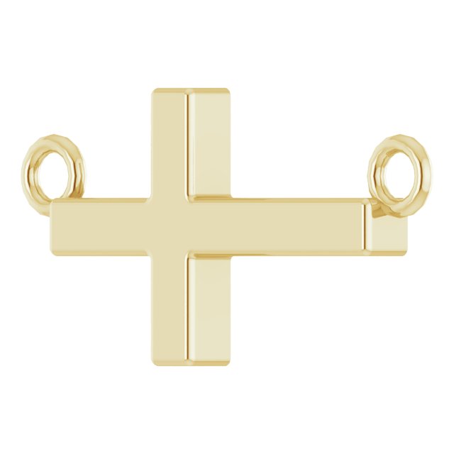 22x11.5mm Sideways Cross Necklace