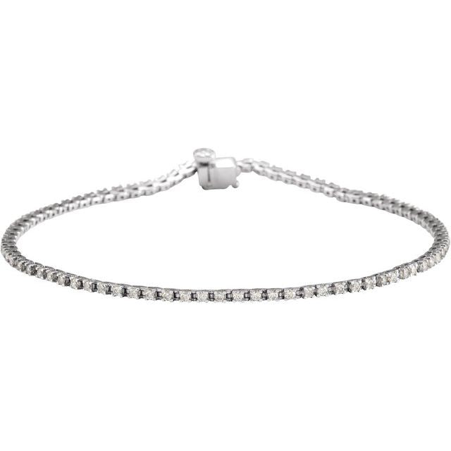 Round 1 CTW Lab-Grown Diamond Line 7 1/4" Bracelet