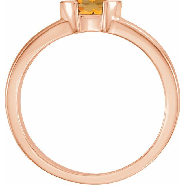 Marquise Natural Citrine Family Stackable Ring