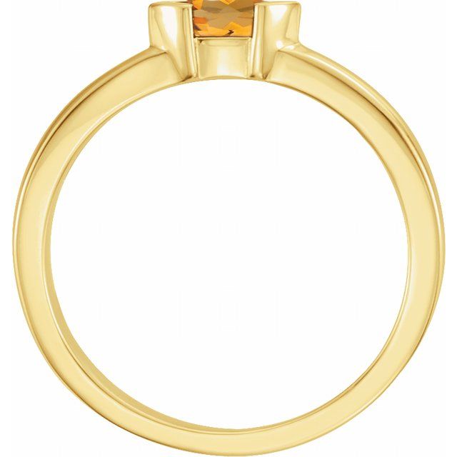 Marquise Natural Citrine Family Stackable Ring