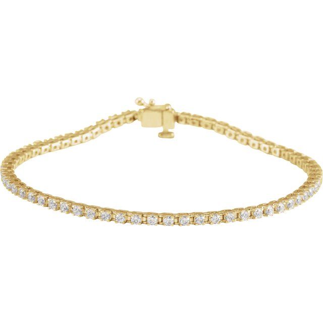 Round 2 CTW Lab-Grown Diamond Line 7 1/4" Bracelet