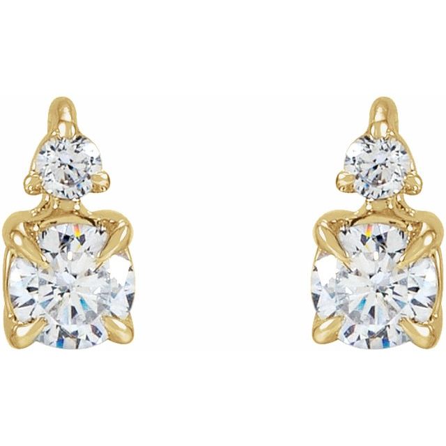 Round 1/2 CTW Lab-Grown Diamond Earrings