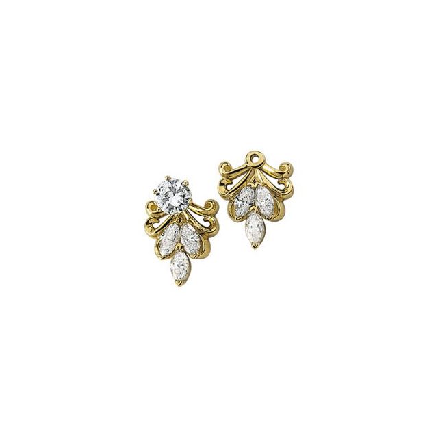 3/4 CTW Diamond Earring Jackets