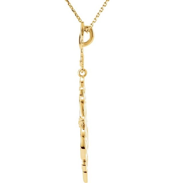 Round .03 CTW Natural Diamond Necklace