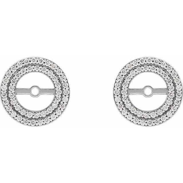 1/3 CTW Natural Diamond Earring Jackets