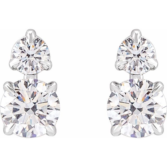 Round 1 CTW Lab-Grown Diamond Earrings