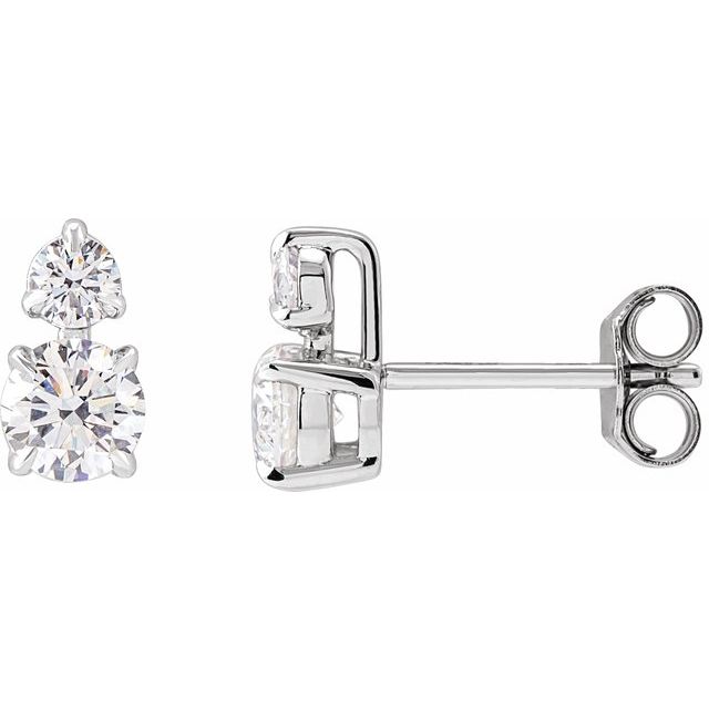 Round 1 CTW Lab-Grown Diamond Earrings