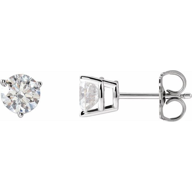 Round 1 CTW Natural Diamond Friction Post Earrings