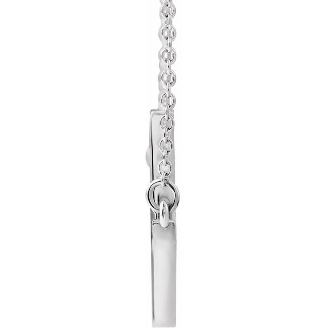 22x11.5mm Sideways Cross Necklace
