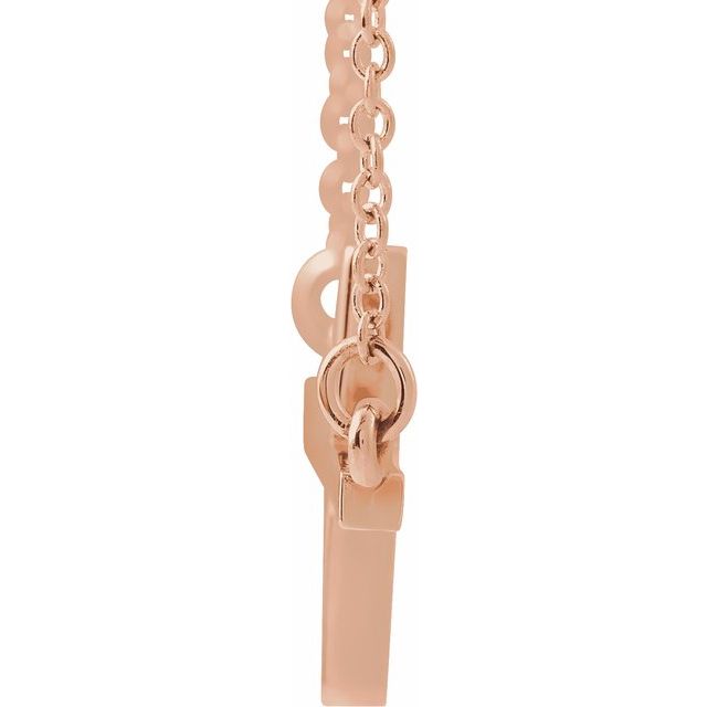 22x11.5mm Sideways Cross Necklace