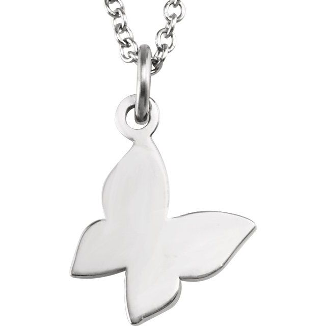 Tiny Posh Butterfly Necklace