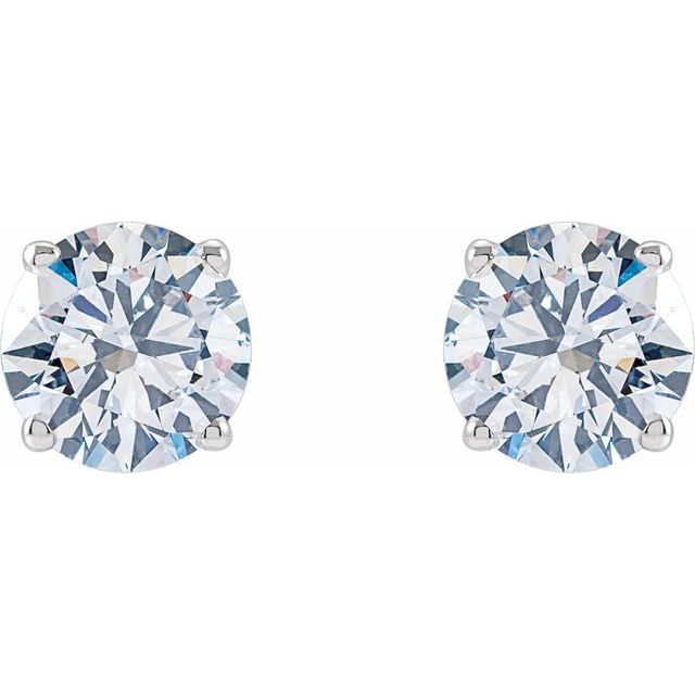 Round 1 1/4 CTW Lab-Grown Diamond Stud Earrings