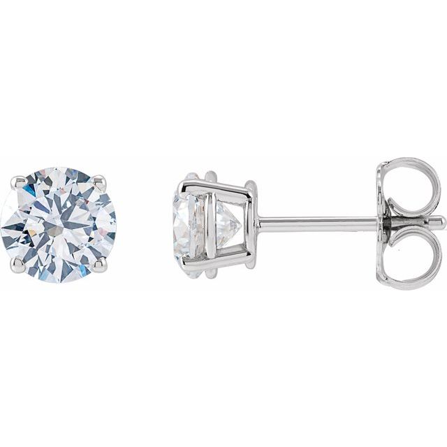 Round 1 1/4 CTW Lab-Grown Diamond Stud Earrings