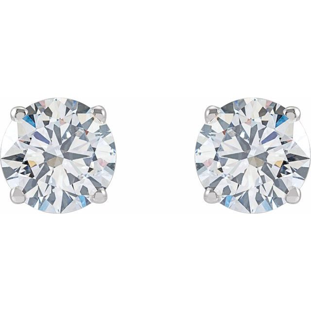 Round 4-Prong Lab-Grown Diamond Stud Earrings
