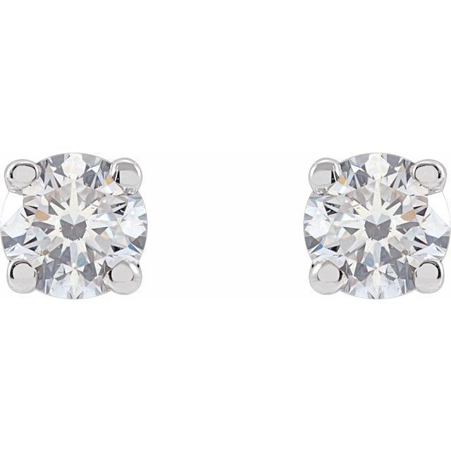 Round 1/4 CTW Lab-Grown Diamond Stud Earrings