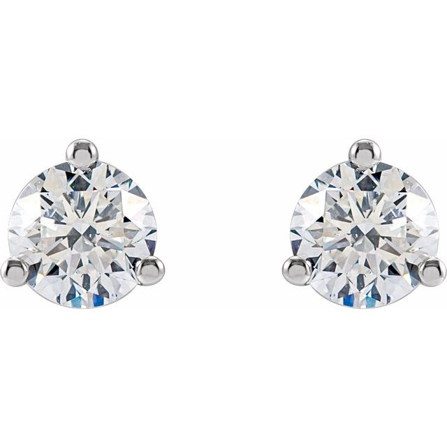 Round 3/4 CTW Lab-Grown Diamond Stud Earrings