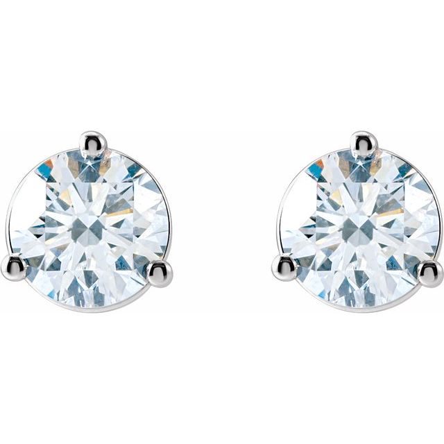 Round 1 1/4 CTW Lab-Grown Diamond Stud Earrings