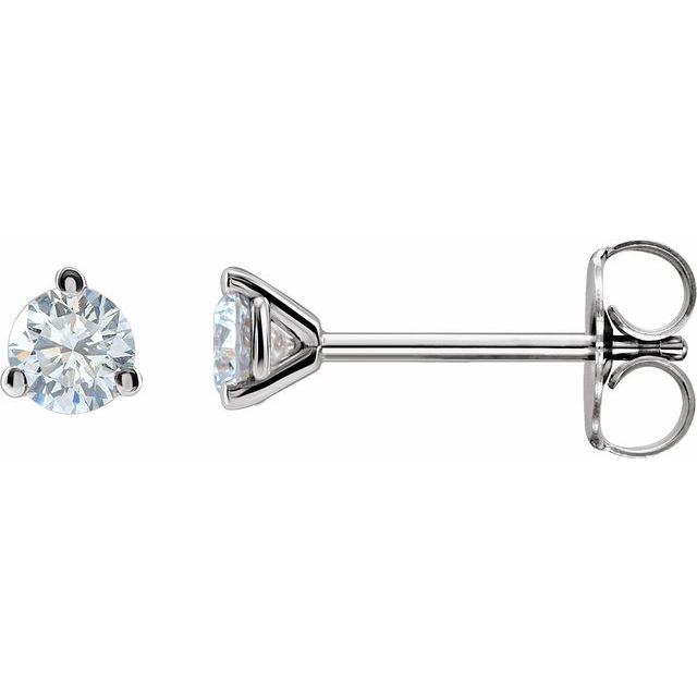 Round 1/4  CTW Lab-Grown Diamond Stud Earrings