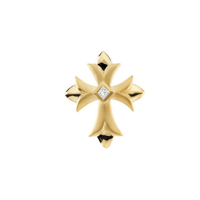1/10 CTW Diamond Cross Pendant