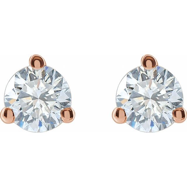 Round 1/4  CTW Lab-Grown Diamond Stud Earrings