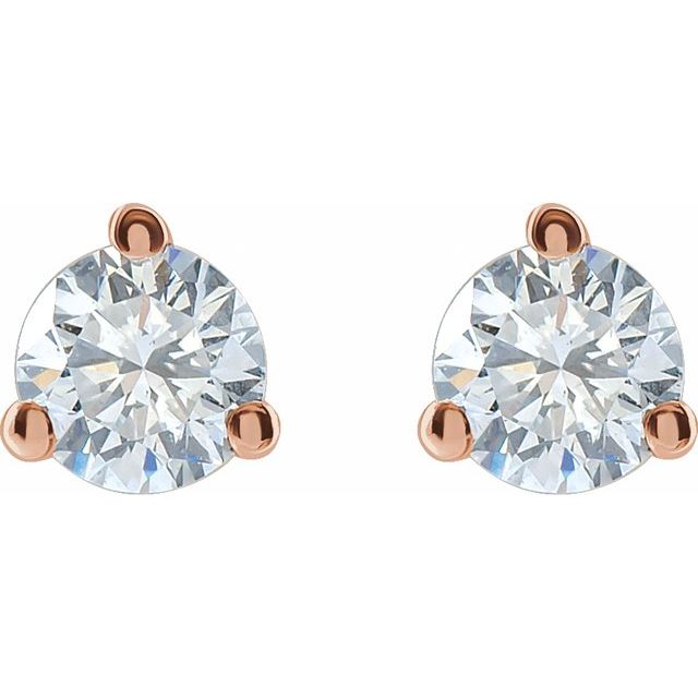 Round 3/4 CTW Lab-Grown Diamond Stud Earrings