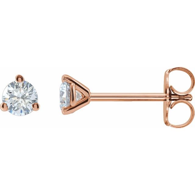 Round 1/4  CTW Lab-Grown Diamond Stud Earrings