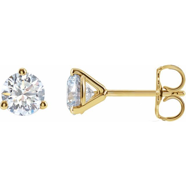 Round 1 1/4 CTW Lab-Grown Diamond Stud Earrings