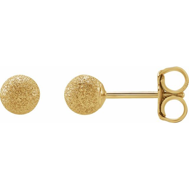 4mm Stardust Ball Earrings