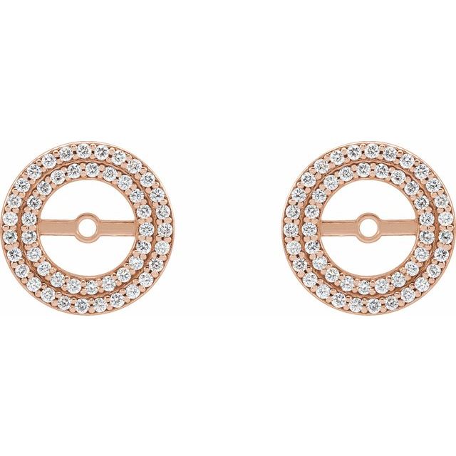 1/3 CTW Natural Diamond Earring Jackets