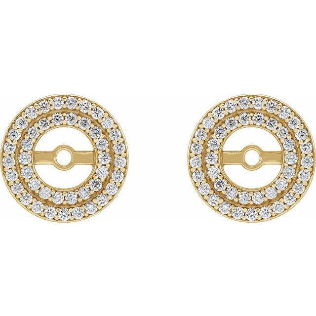 1/3 CTW Natural Diamond Earring Jackets