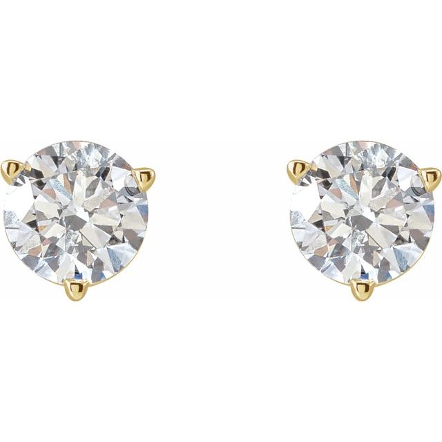 Round 1 CTW Natural Diamond Friction Post Earrings