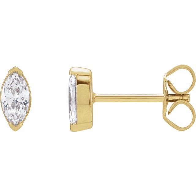 Marquise 1/2 CTW Lab-Grown Diamond Stud Earrings