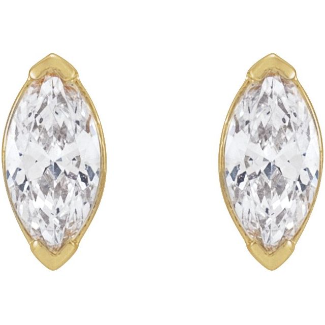 Marquise 1/3 CTW Lab-Grown Diamond Stud Earrings