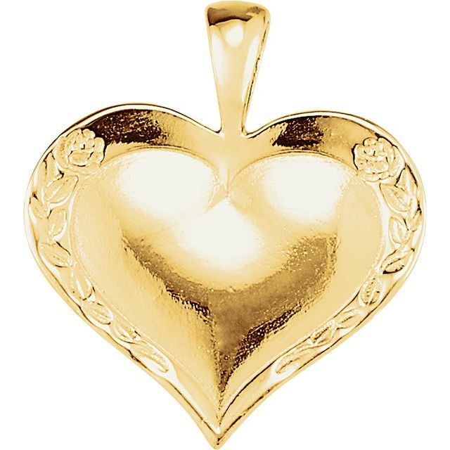 Heartprint Rose Pendant