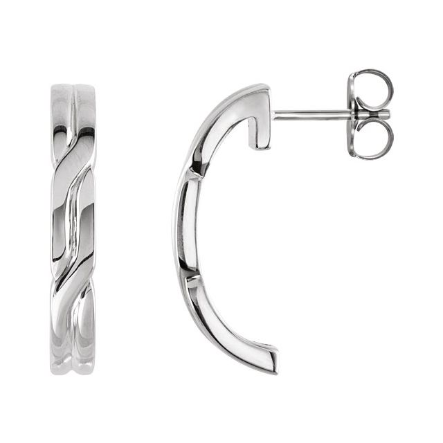 J-Hoop Earrings